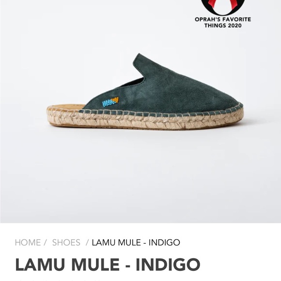 Ubuntu Life Lamu Mule in Indigo size 8.5 - Picture 7 of 8